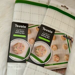 🔥NEW🔥 Set of 2 Tovolo TrueBake Half-Sheet Extra-Thick Reusable Baking Mats
